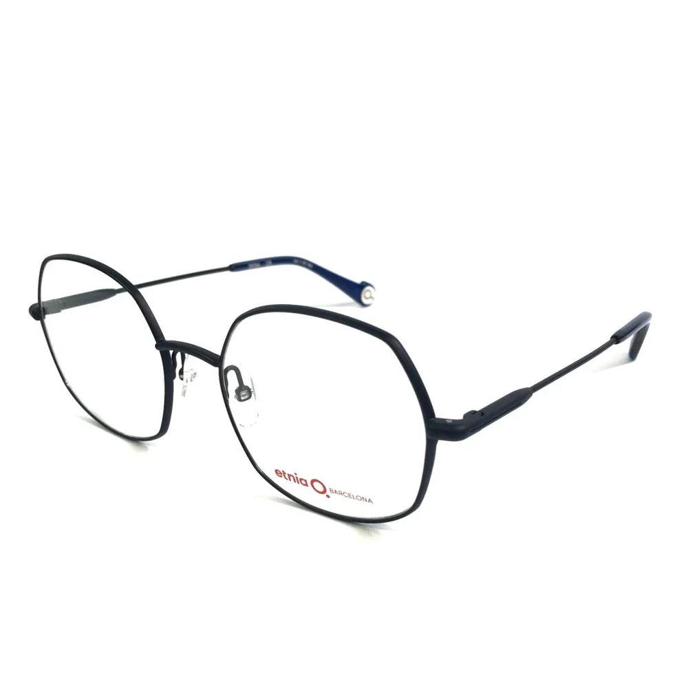 Etnia Barcelona Eyeglasses Frames SPIRA DB Dark Blue Geometric 54-20-142